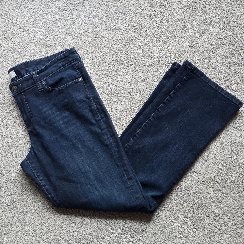 Banana Republic Women's Dark Wash Slim Bootcut Denim Jeans, Size 14R